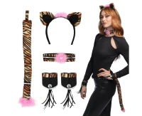 Set Sweet Leopard (Diadem, choker, 2 bracelets, tail)