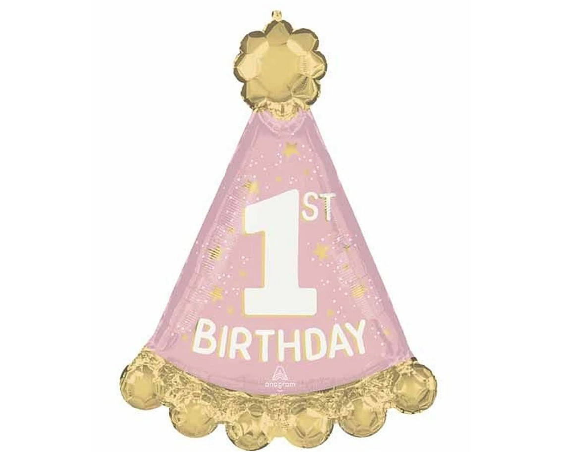 Foil balloon round 18" SHP-  Little miss wonderful 1st Bday EOL