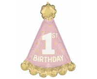 Foil balloon round 18" SHP-  Little miss wonderful 1st Bday EOL