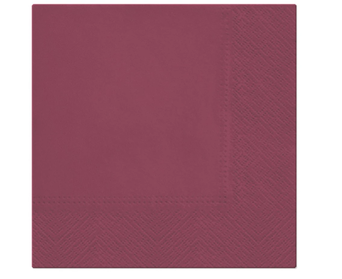 PAW Paper napkins Bordeaux
