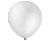 Balloons Decomex 5", metallic white, 100pcs