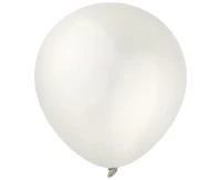 Balloons Decomex 5", metallic pearl white, 100pcs