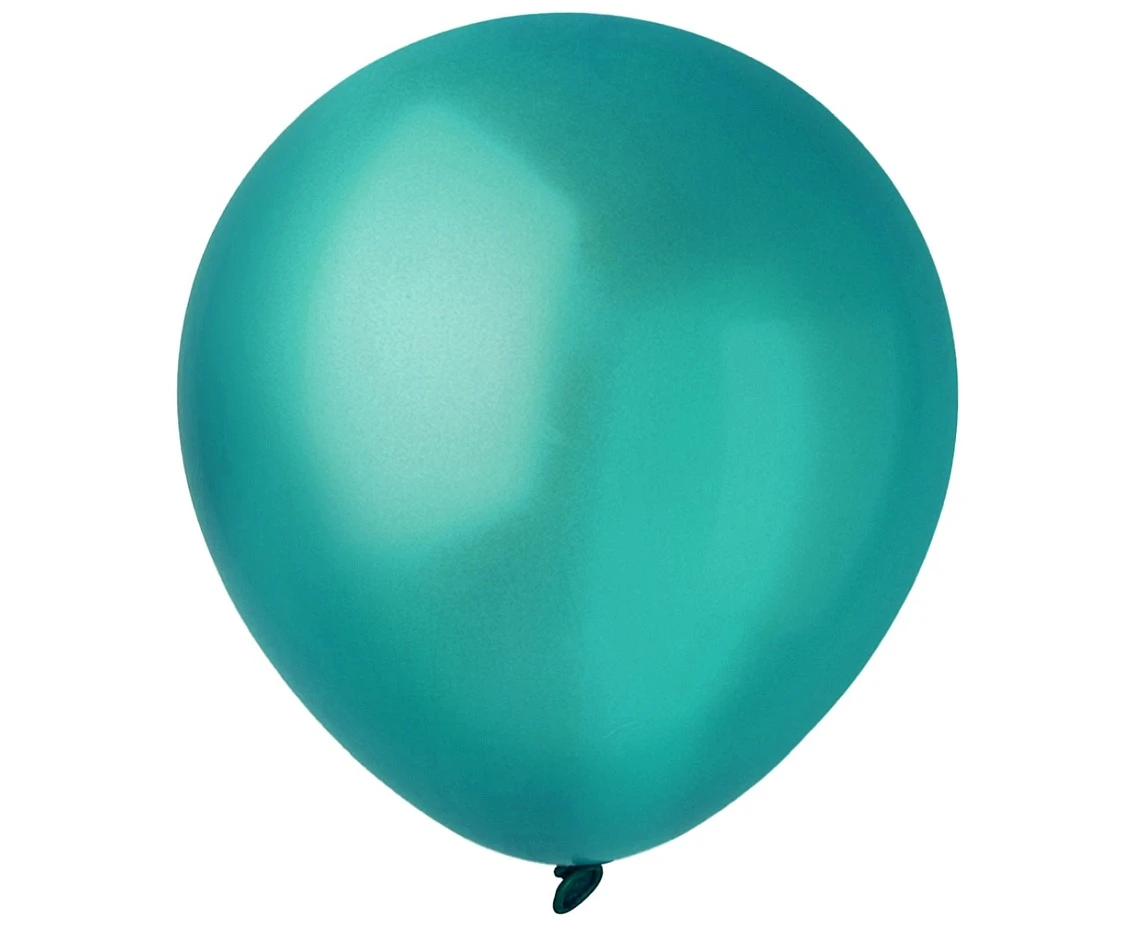 Balloons Decomex 5", metallic emerald green, 100pcs