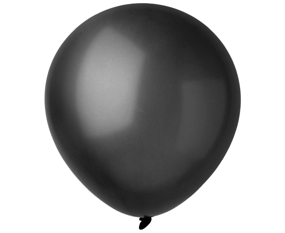 Balloons Decomex 5", metallic black, 100pcs