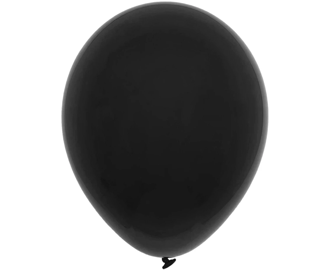 Balloons Decomex 9", pastel black, 100pcs