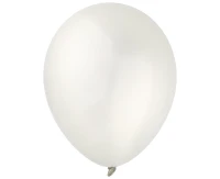 Balloons Decomex 9", metallic pearl white, 100pcs