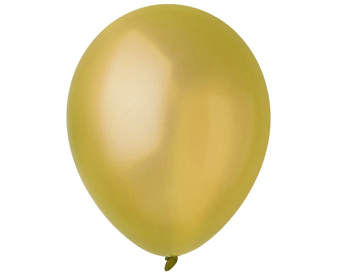 Balloons Decomex 9", metallic gold, 100pcs
