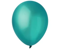 Balloons Decomex 9", metallic emerald green, 100pcs