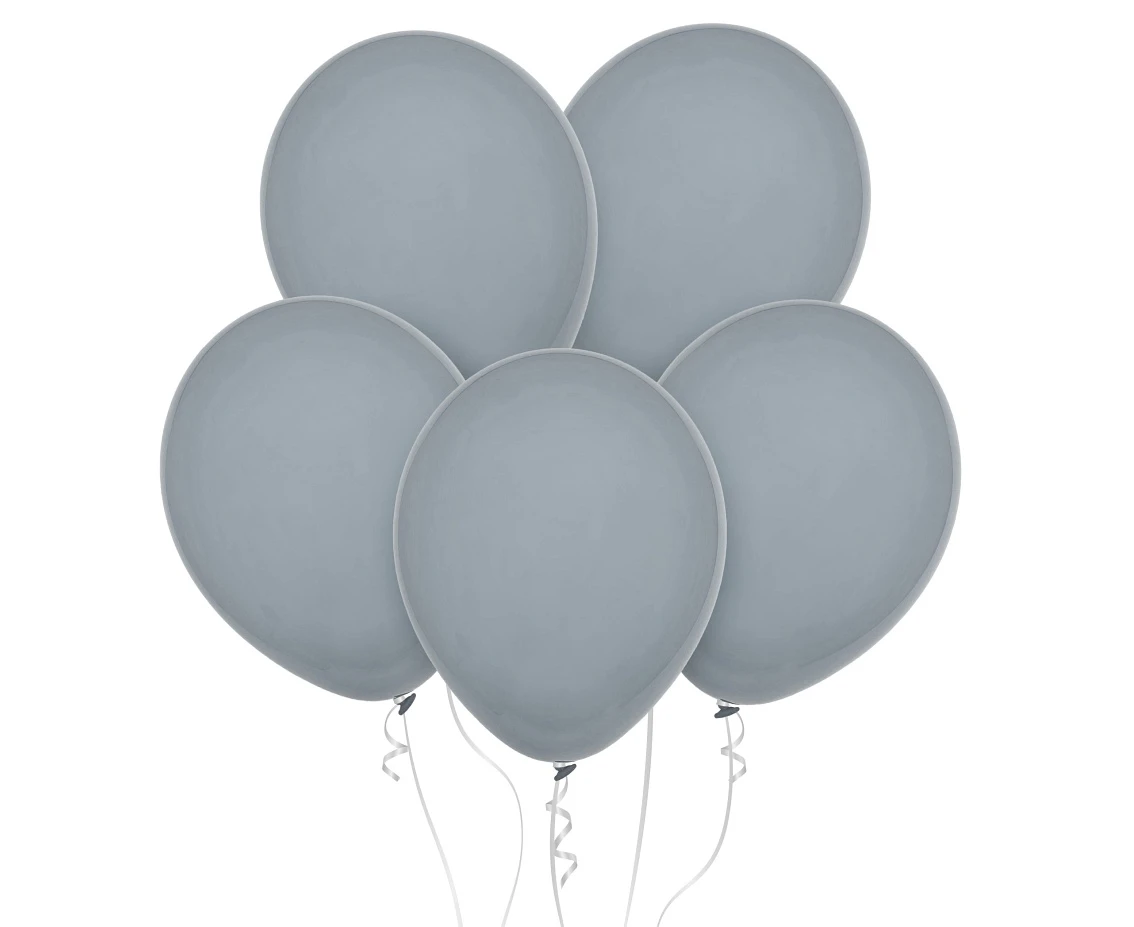 Balloons Decomex 11", pastel grey, 100pcs