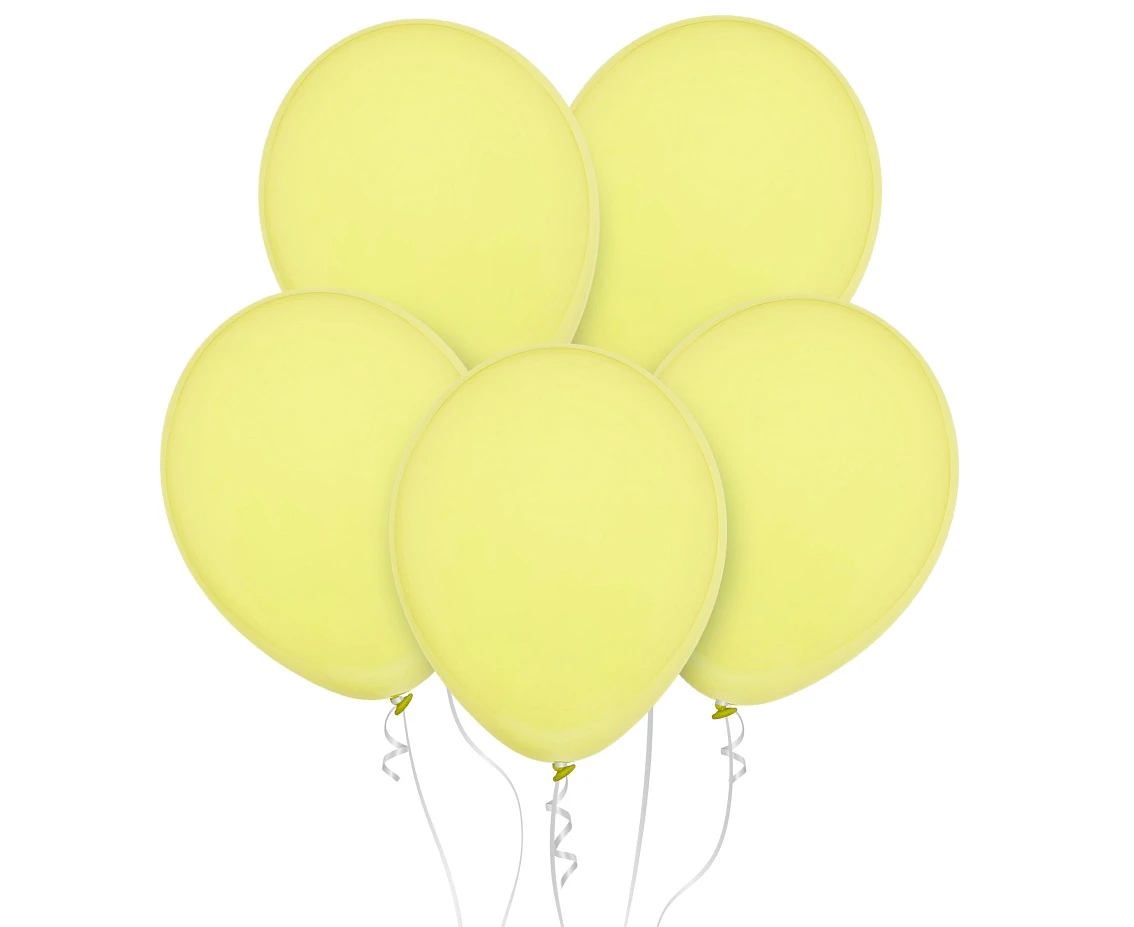 Balloons Decomex 11", pastel yellowish, 100pcs
