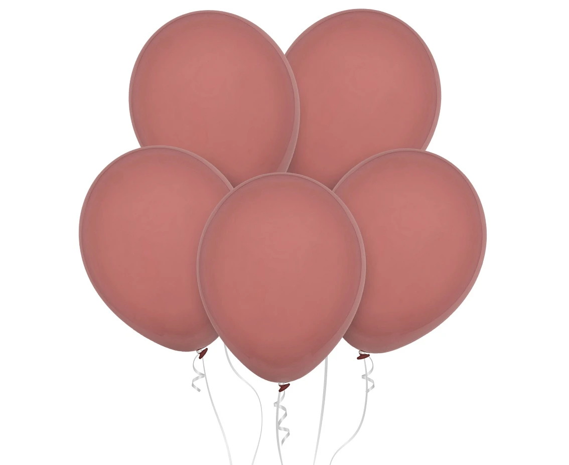 Balloons Decomex 11", pastel rose wood, 100pcs