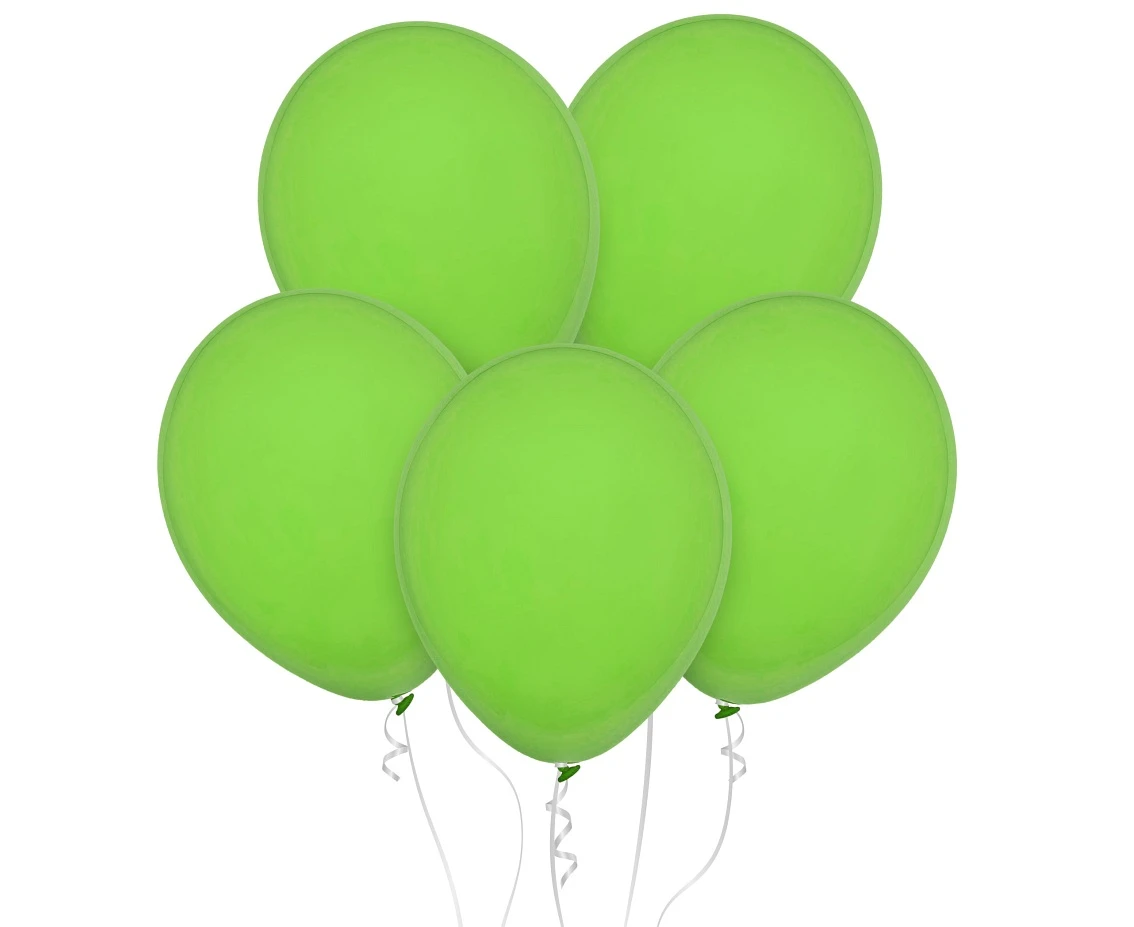 Balloons Decomex 11", pastel lime green, 100pcs