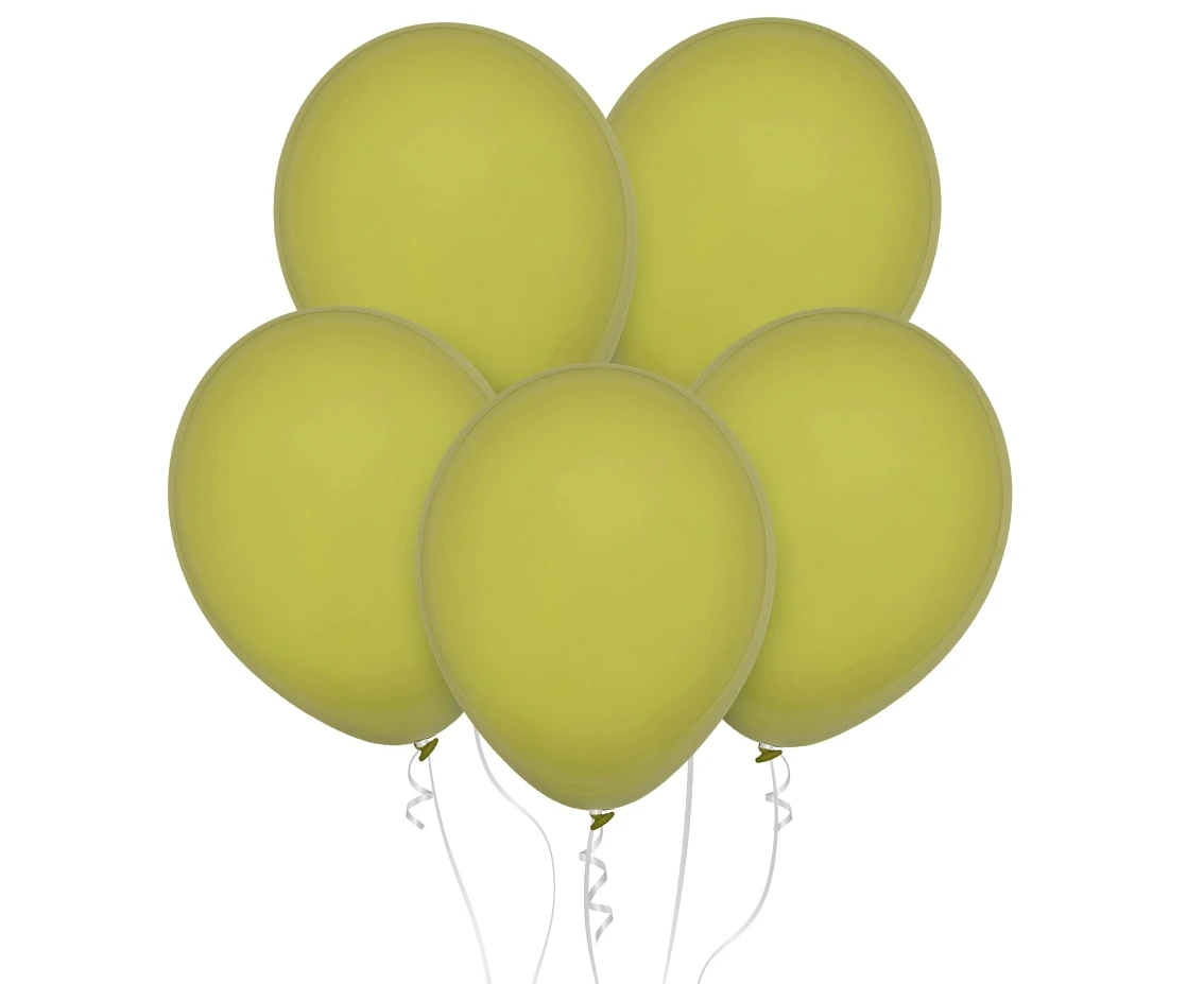 Balloons Decomex 11", pastel olive, 100pcs