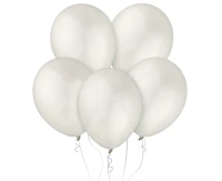 Balloons Decomex 11", metallic pearl white, 100pcs
