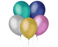 Balloons Decomex 11", metallic mix, 100pcs