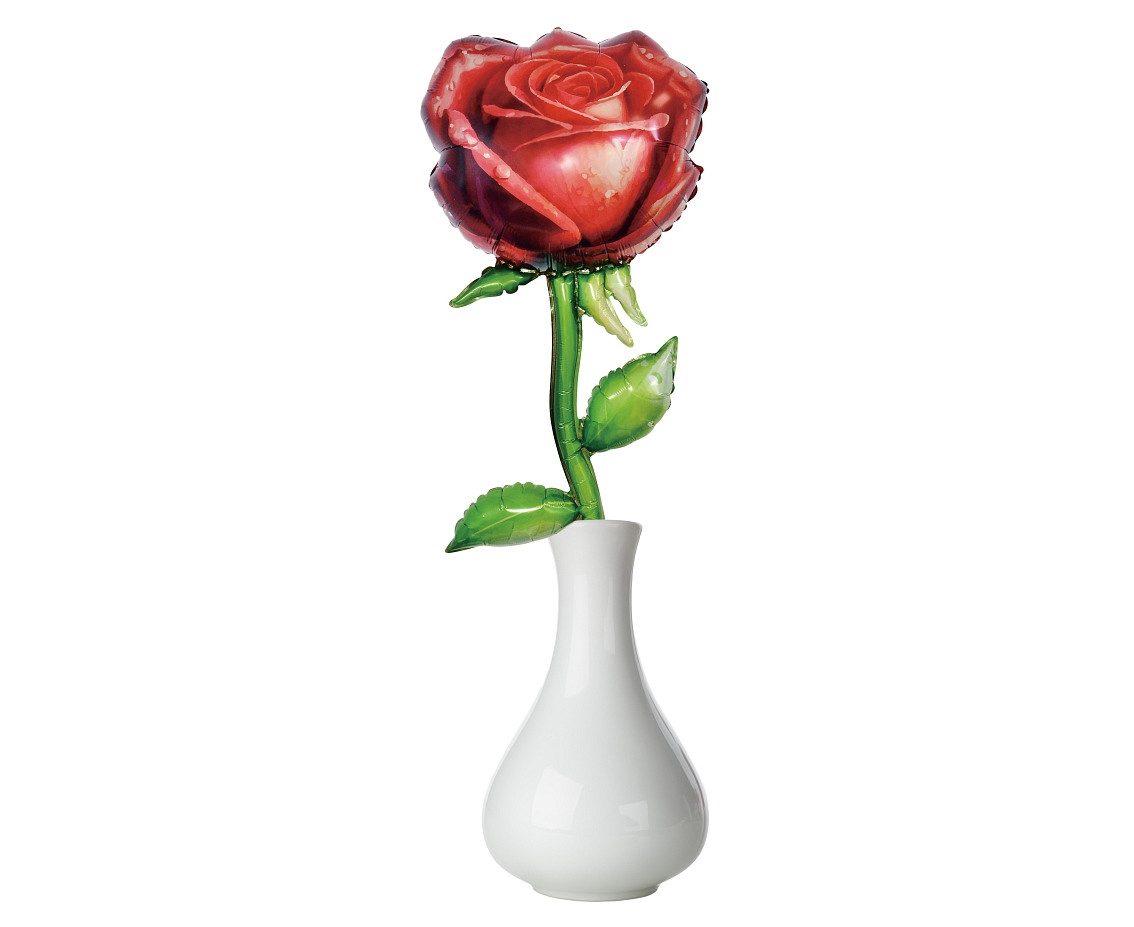 Foil balloon Rose, 37x76 cm