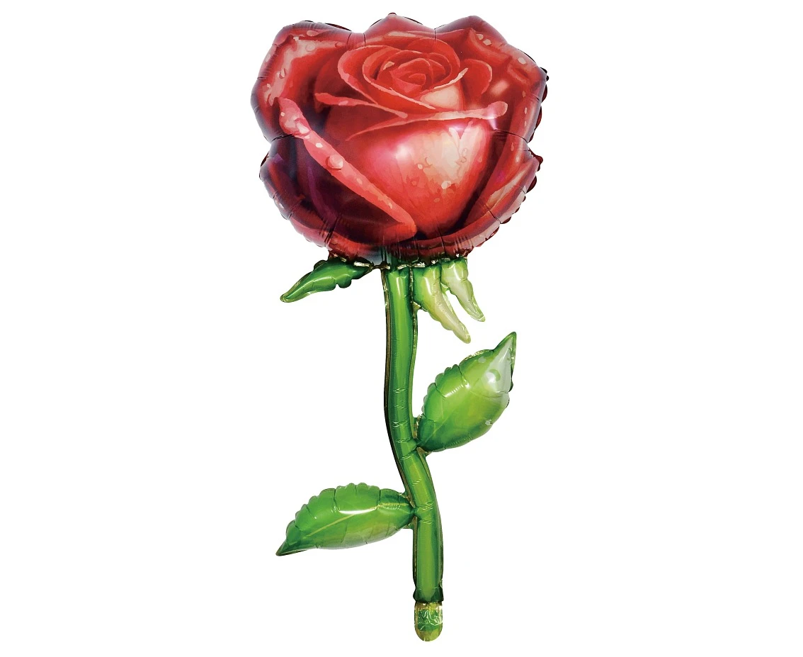 Foil balloon Rose, 37x76 cm