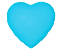 Foil balloon Heart 18“ neon blue