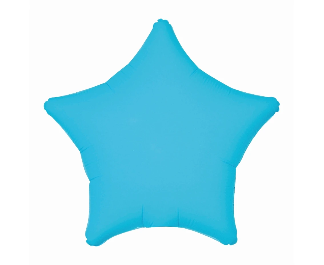 Foil balloon Star 19“ neon blue