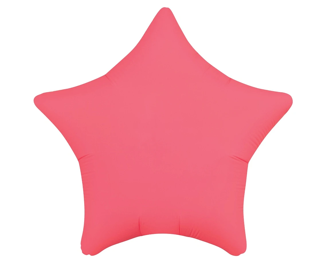 Foil balloon Star 19“ neon red