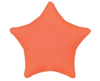 Foil balloon Star 19“ neon orange