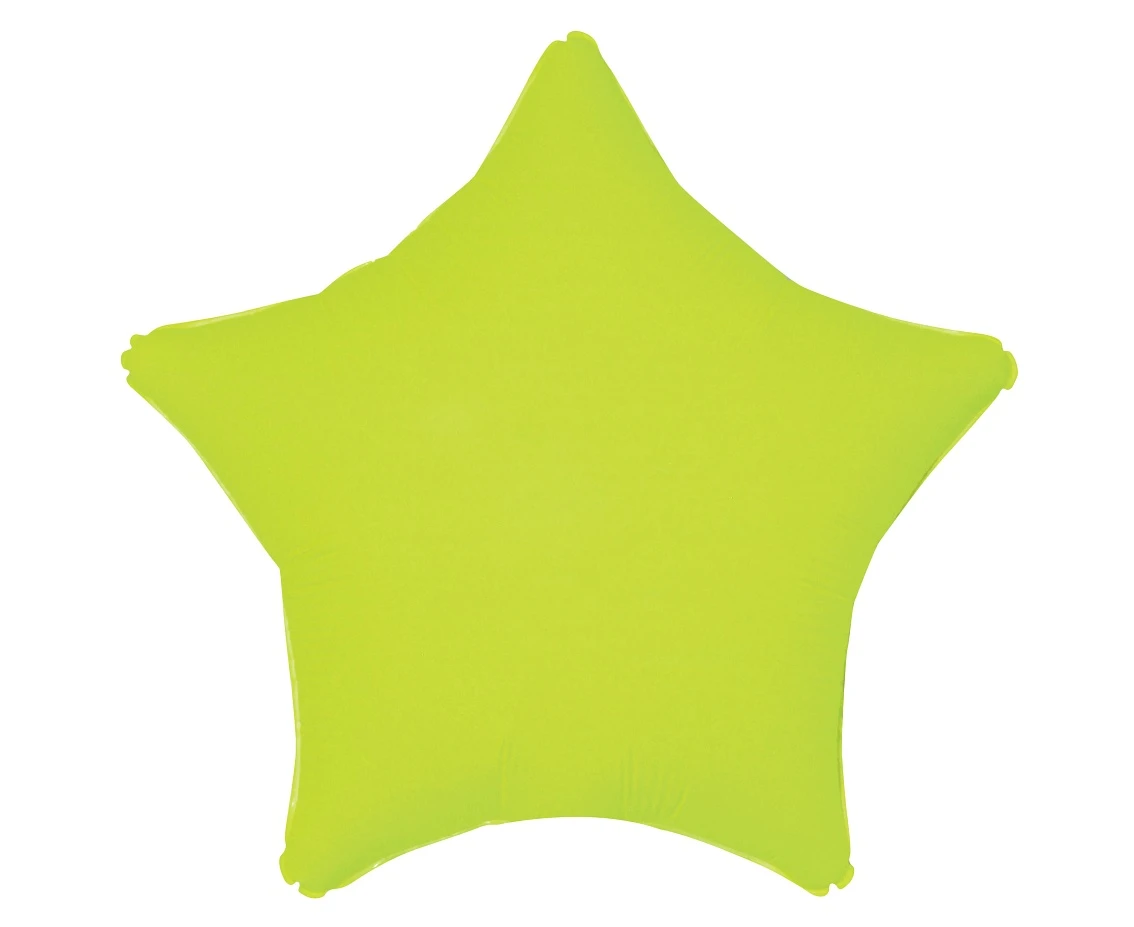 Foil balloon Star 19“ neon yellow