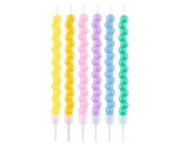 Macaron Ball candles , multicolor, 11,5  cm, 6 pcs.