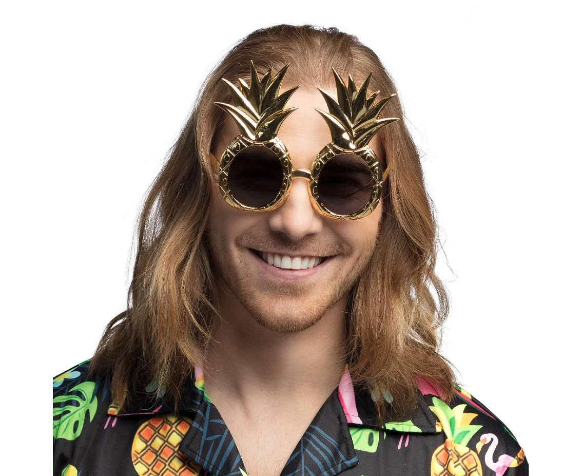 Party glasses Pineapple gold