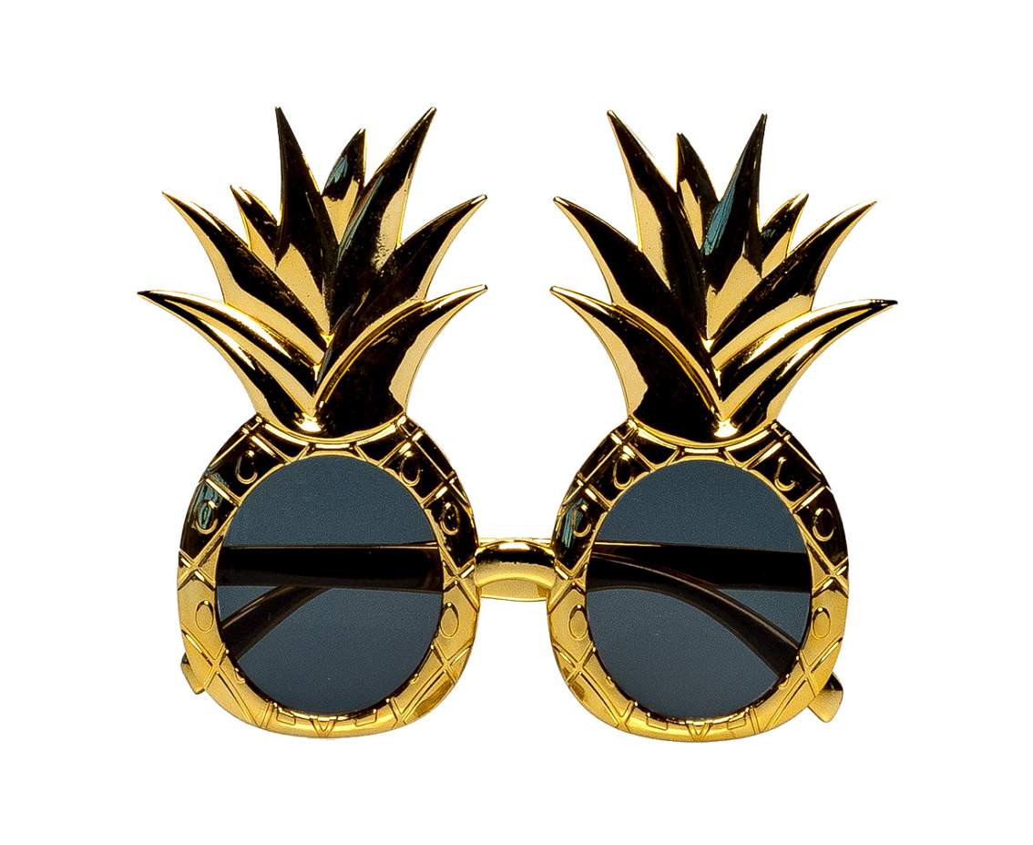 Party glasses Pineapple gold