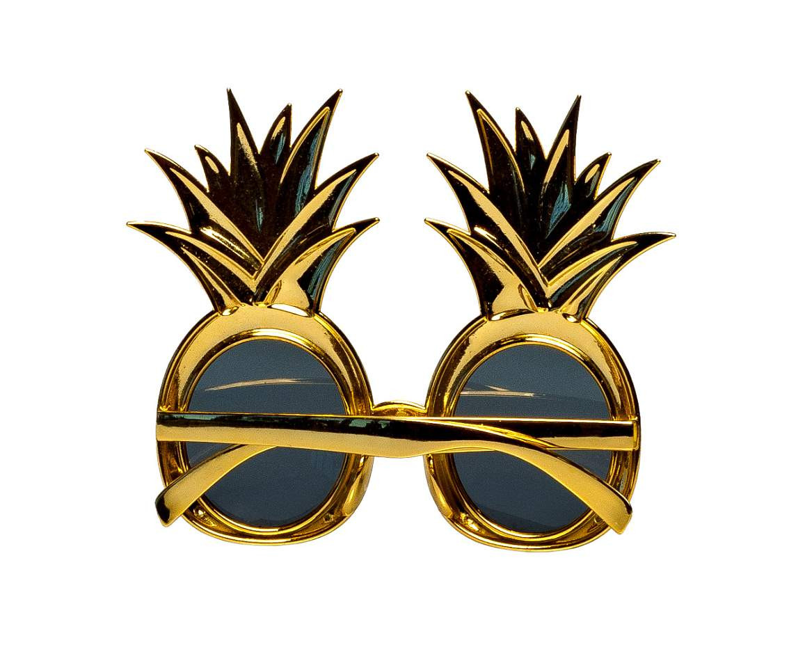 Party glasses Pineapple gold