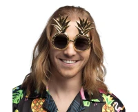 Party glasses Pineapple gold