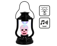 Disco skull lantern (21x12 cm)
