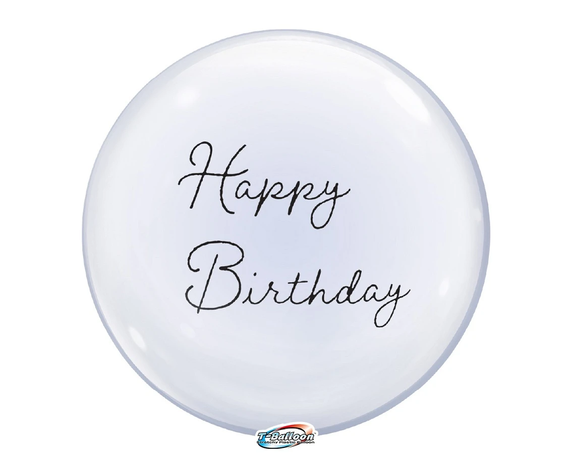 Takara Bubble Balloon - Happy Birthday (calligraphed), 330 mm/ 10 pc. EOL