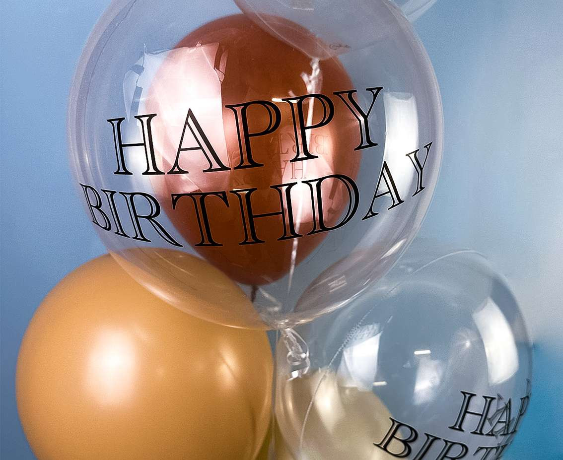 Takara Bubble Balloon - Happy Birthday (printed), 330 mm/ 10 pc. EOL