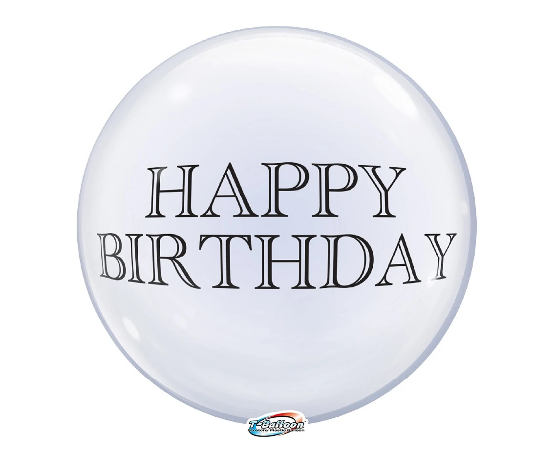 Takara Bubble Balloon - Happy Birthday (printed), 330 mm/ 10 pc. EOL