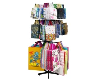 Paper bag rotary rack, 4 levels