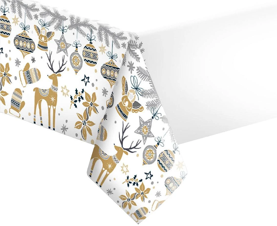 POLMAK Paper table cloth Nordic Style Motives, 120x 180 cm, 1 pc