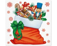 PAW patterned napkins Bag with Gifts 33x33 cm / 20 pcs.