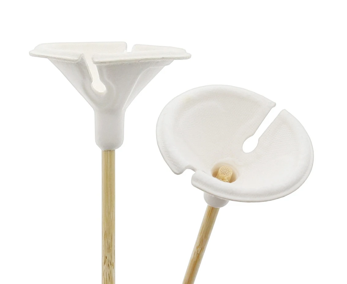 Sticks and cups, paper and bamboo, 100 pcs.