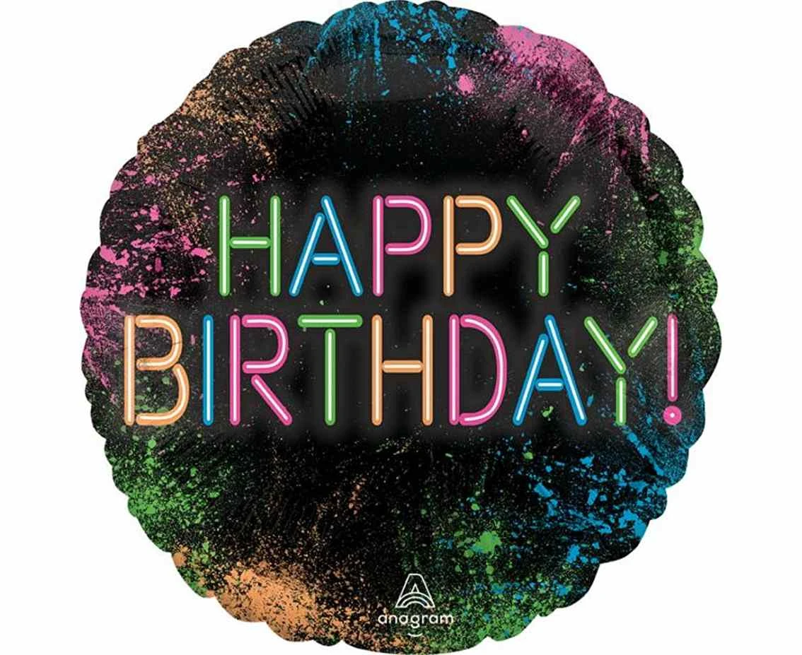 Let''s Glow Crazy foil balloon, 46 cm EOL