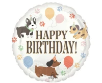 Foil balloon Pawsome Party, 46 cm EOL