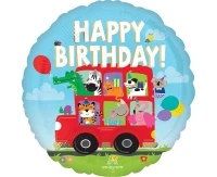 Birthday Bus Foil Balloon, 46 cm EOL