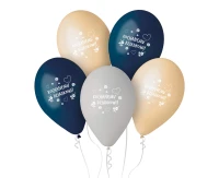 Balloons Gemar 13", pastel premium helium "kochanemy dziadkowi", 5pcs EOL