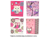 Gift decorative bag, owl, 31x42x12cm p12, 1 pcs.