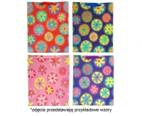 Decorative gift bag, flowers, 26x32x12 cm, 1 piece EOL