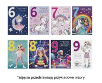 POLMAK Exclusive card with numbers B6GE 117x167 Children''s Birthday - Girl, Numbers