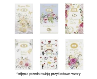 POLMAK Wedding Anniversary Card with Numbers, Tradition - Watercolor, Photo, Graphic, Flowers