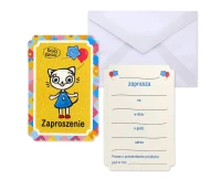 Kitty Kitten paper invitations (license), 6 pcs