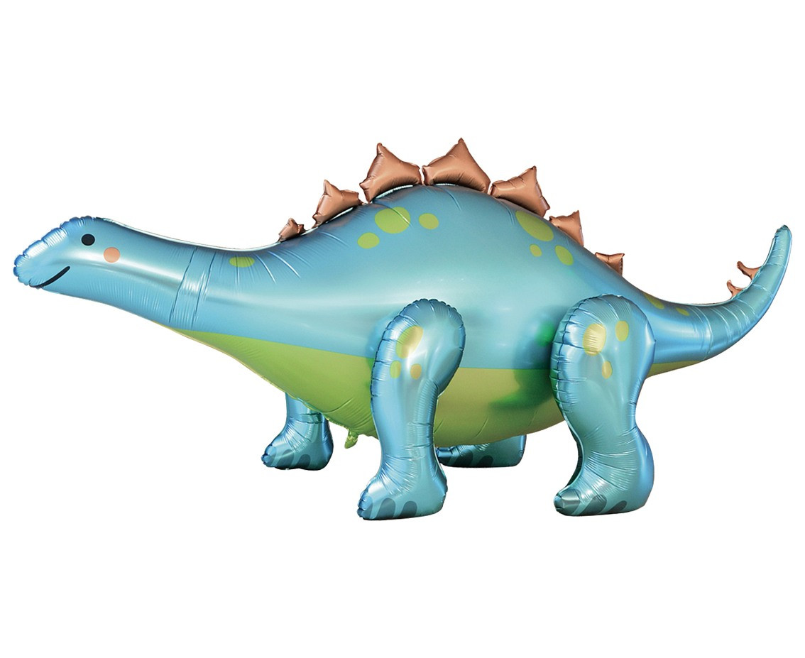 Stegosaurus foil balloon, 238x91x103 cm with pump