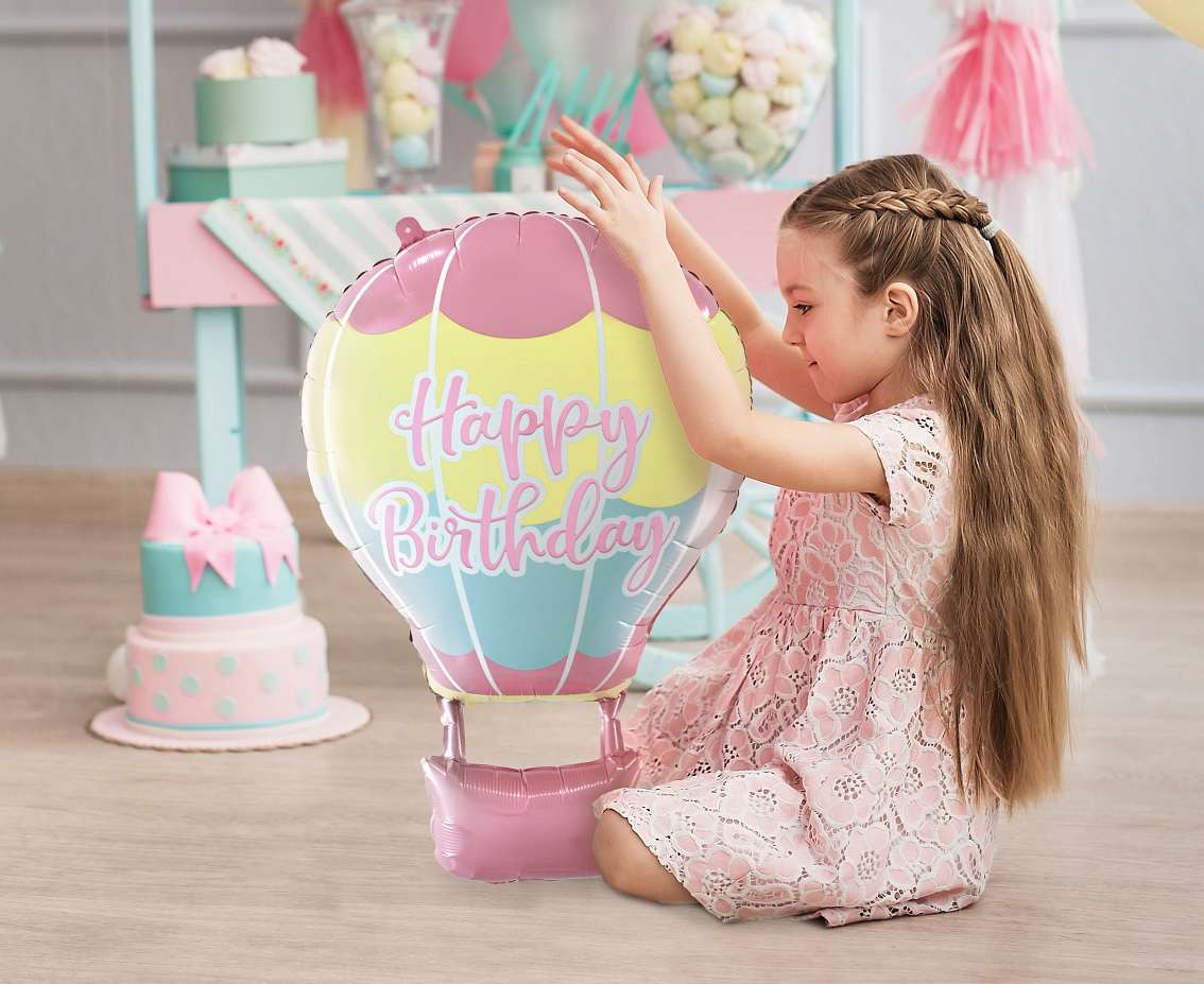 Foil balloon, Balloon Happy Birthday, 40x60 cm